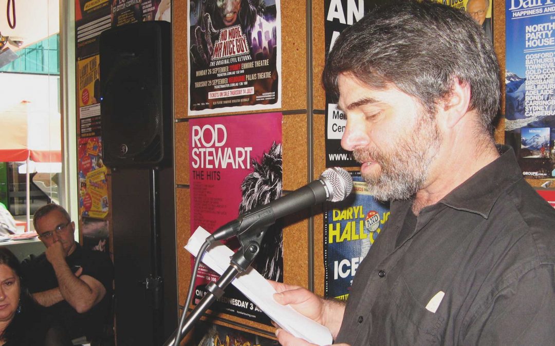 Dimitris Troaditis, Poetry Reading at Federation Square (Sept 2011)